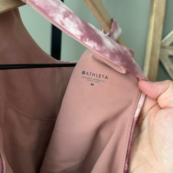 Athleta Pink Tie Dye Conscious Crop Top - Medium - Picture 5 of 5